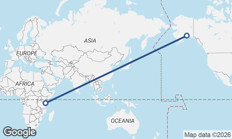 Anchorage to Mombasa