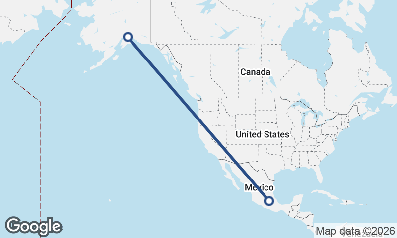Anchorage to Mexico City