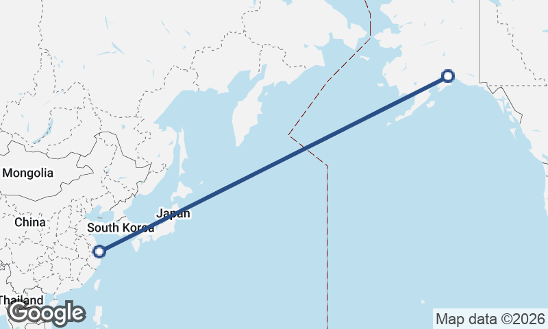 Anchorage to Shanghai