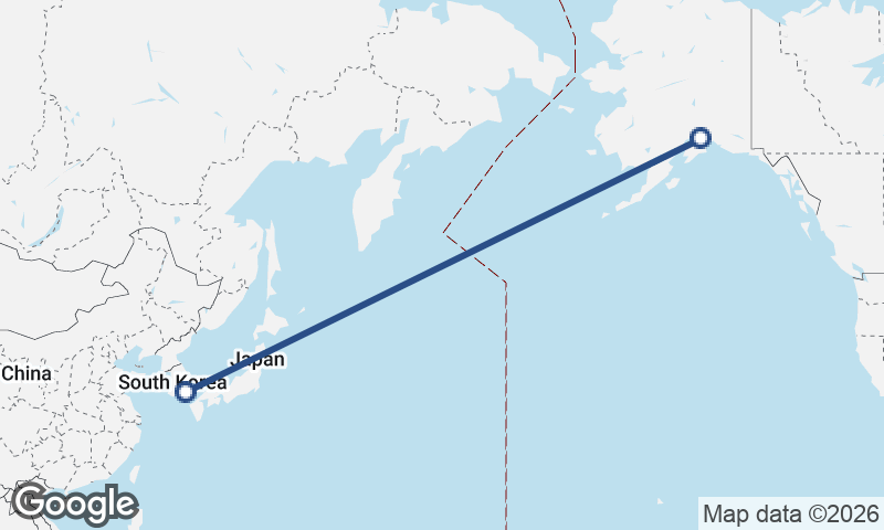 Anchorage to Busan