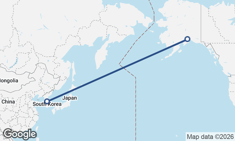 Anchorage to Seoul