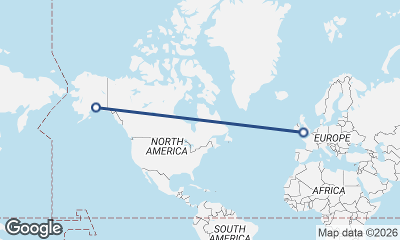 Anchorage to Cardiff