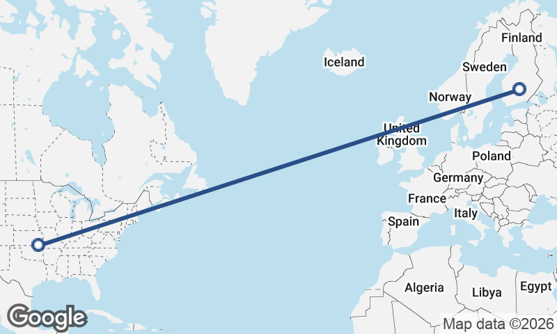 Finland to United States