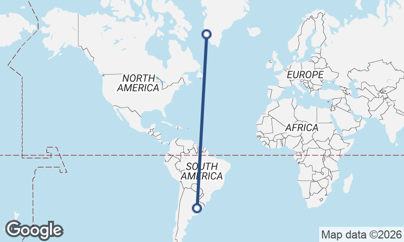 Nuuk to Buenos Aires