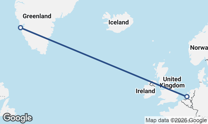 Nuuk to Rotterdam