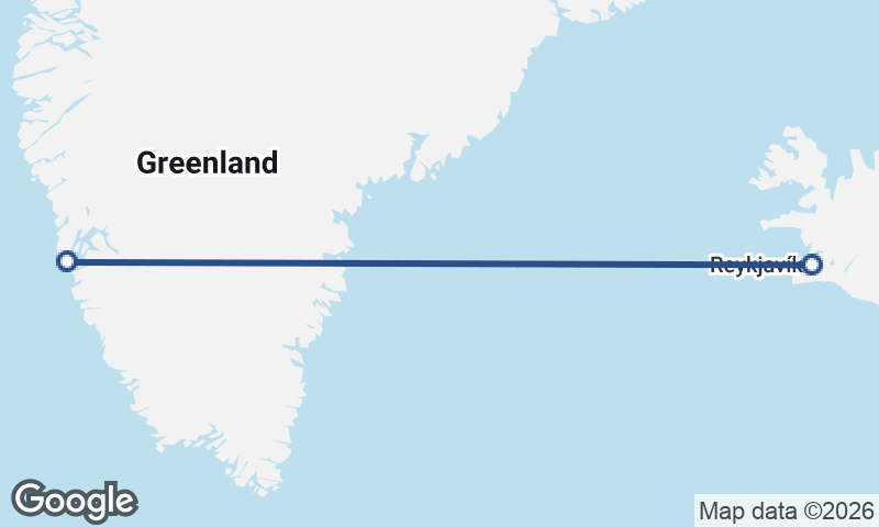 Nuuk to Reykjavík