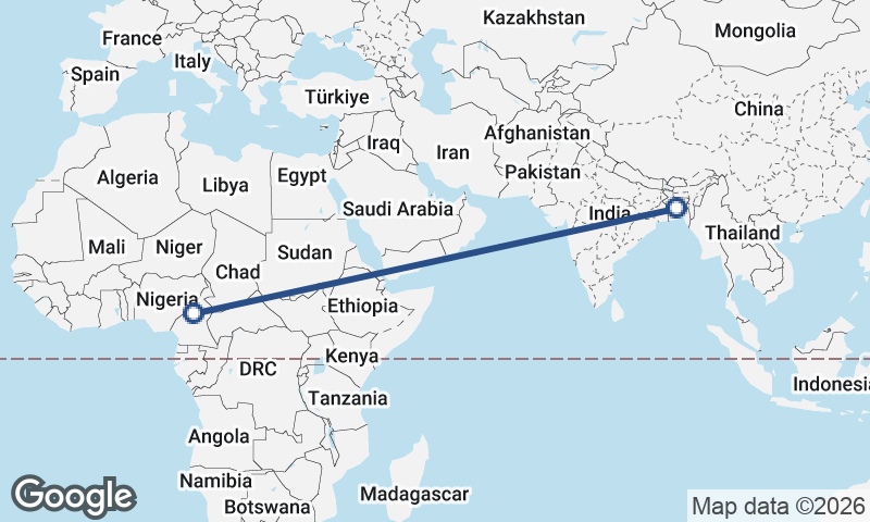 Cameroon to Bangladesh