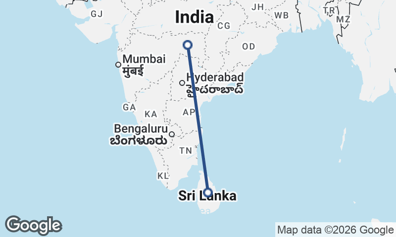 Sri Lanka to India