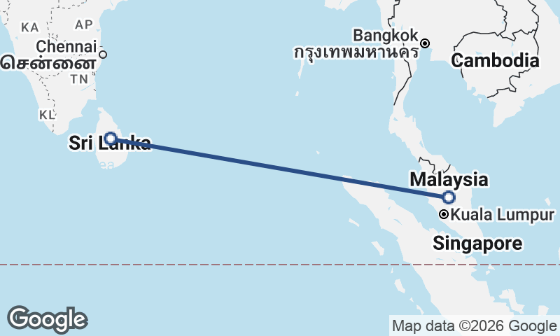 Sri Lanka to Malaysia