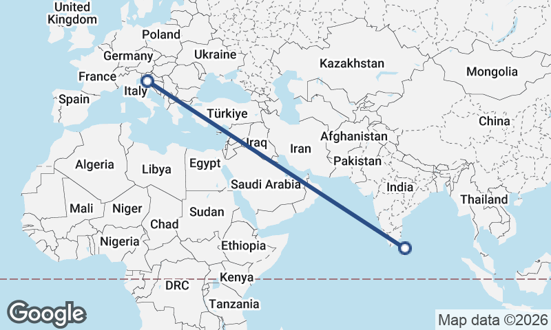 Sri Lanka to Croatia
