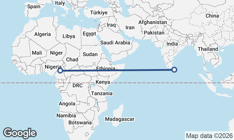 Sri Lanka to Cameroon