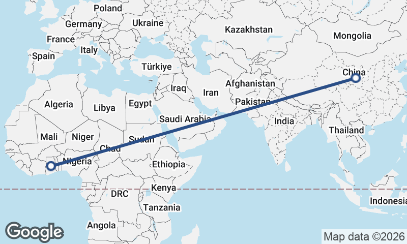 Ghana to China
