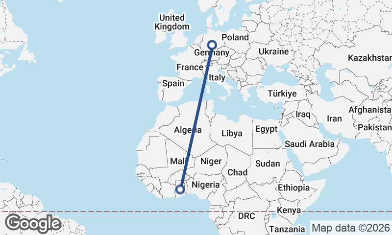 Ghana to Germany