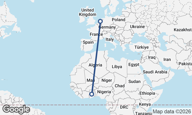 Ghana to Netherlands