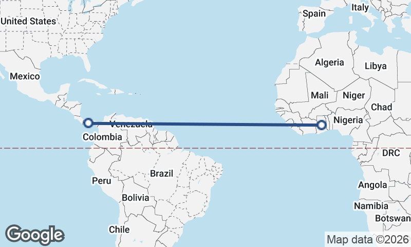 Ghana to Panama