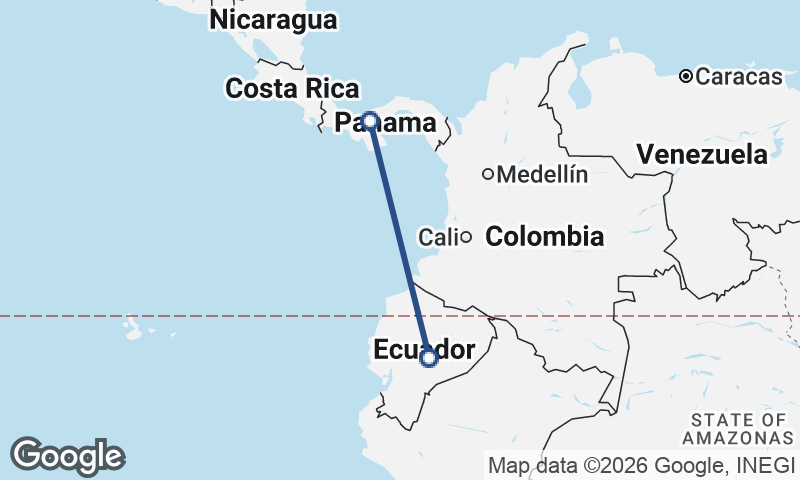 Panama to Ecuador