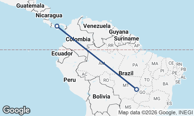 Panama to Brazil