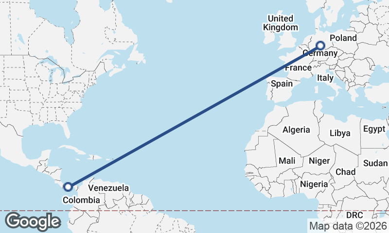 Panama to Germany