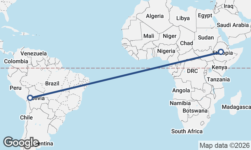 Addis Ababa to La Paz