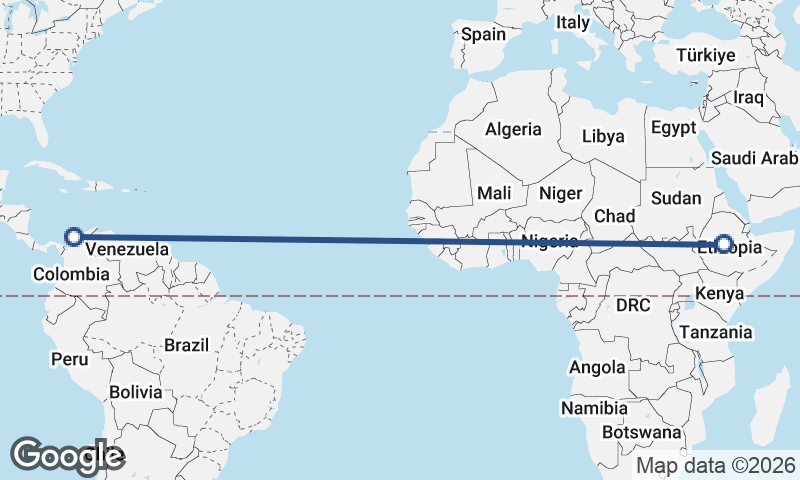 Addis Ababa to Cartagena