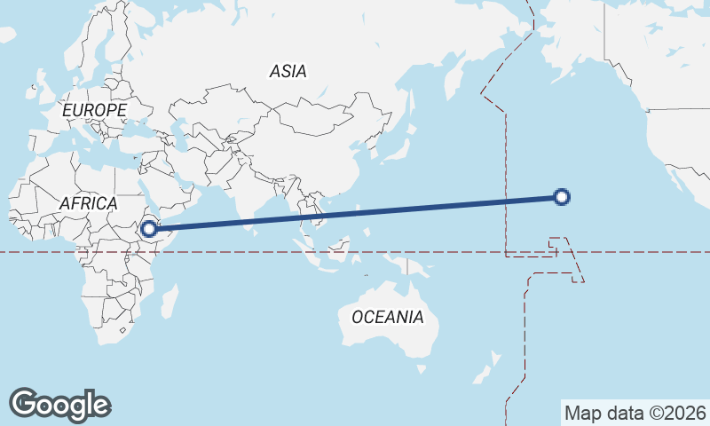 Addis Ababa to Honolulu