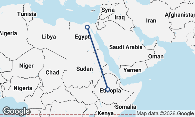 Addis Ababa to Cairo
