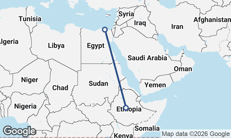 Addis Ababa to Port Said