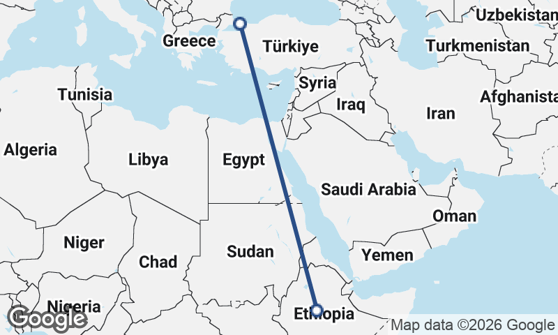Addis Ababa to Istanbul