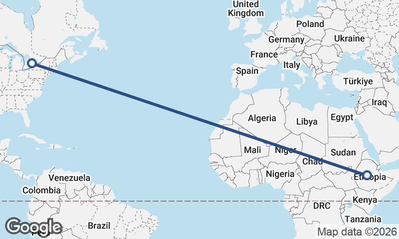 Addis Ababa to Toronto