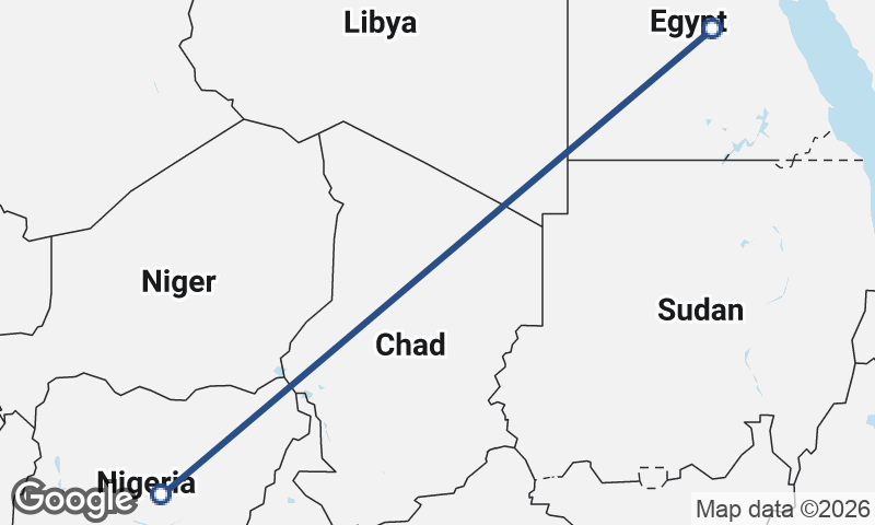 Nigeria to Egypt