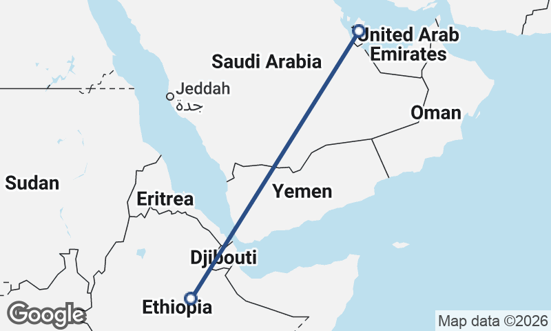 Ethiopia to Qatar