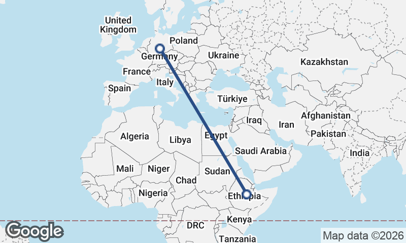 Ethiopia to Germany