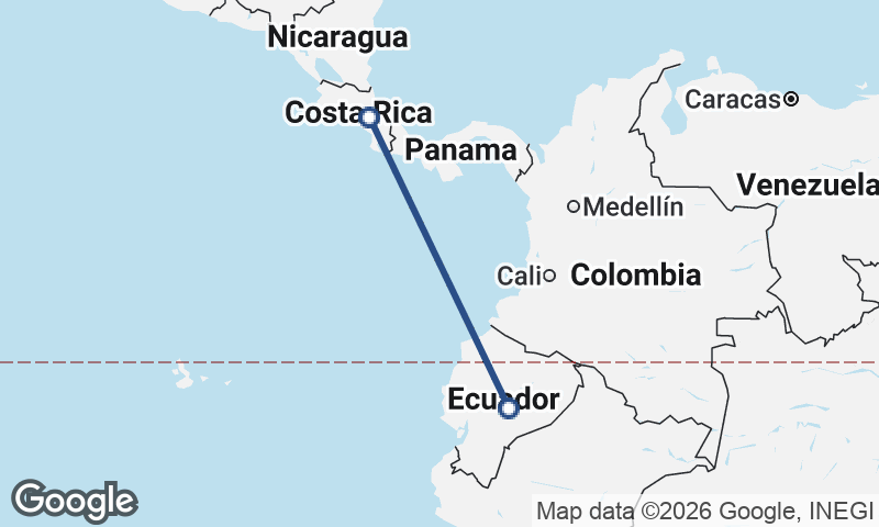 Costa Rica to Ecuador