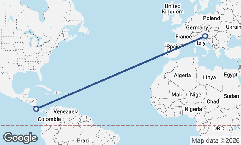 Costa Rica to Slovenia
