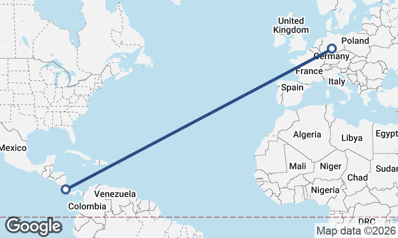 Costa Rica to Germany