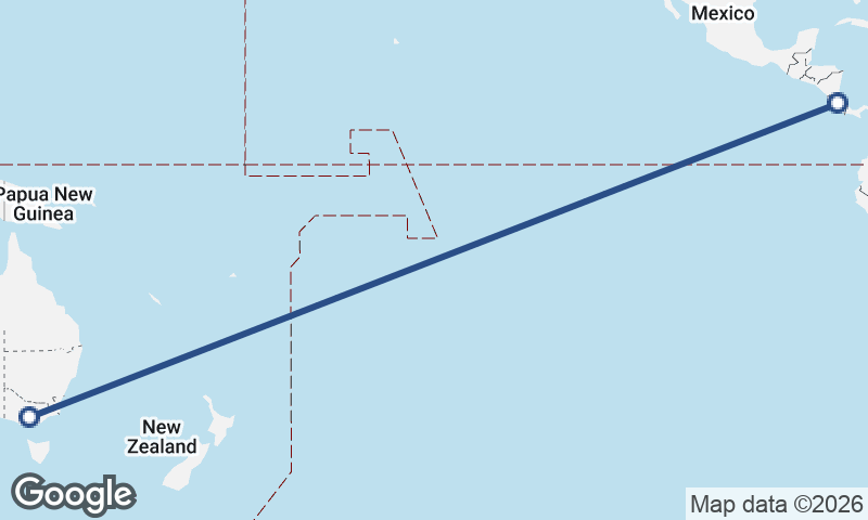 San José to Melbourne