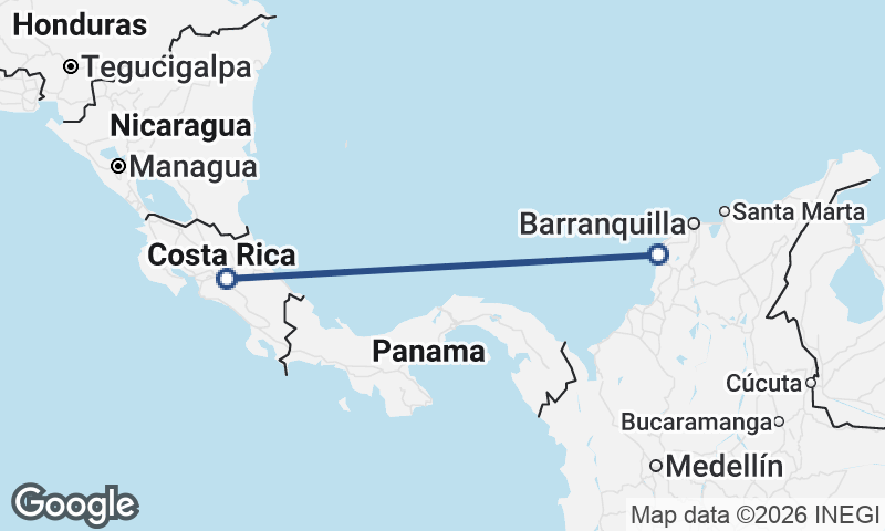 San José to Cartagena