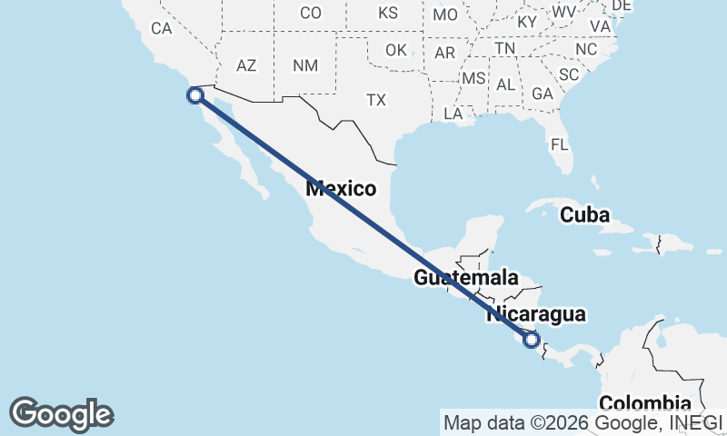 San José to Ensenada