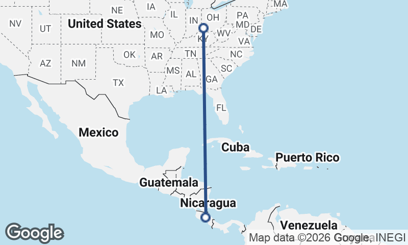 San José to Cincinnati