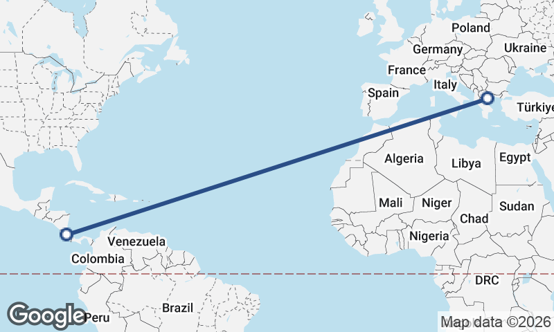 San José to Thessaloníki