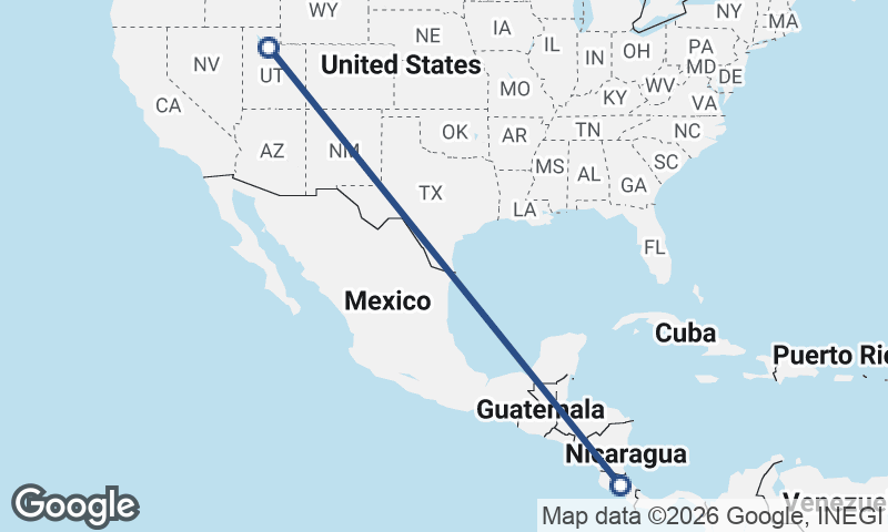 San José to Salt Lake City