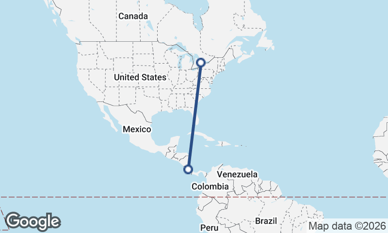 San José to Toronto