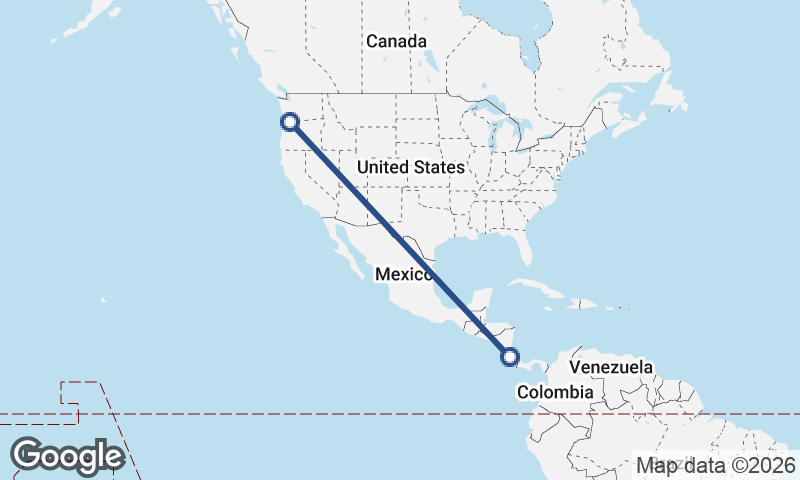 San José to Portland