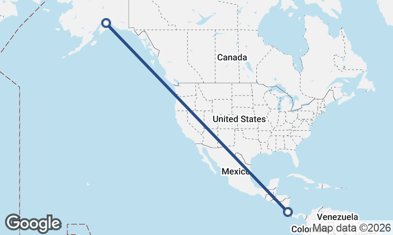 San José to Anchorage